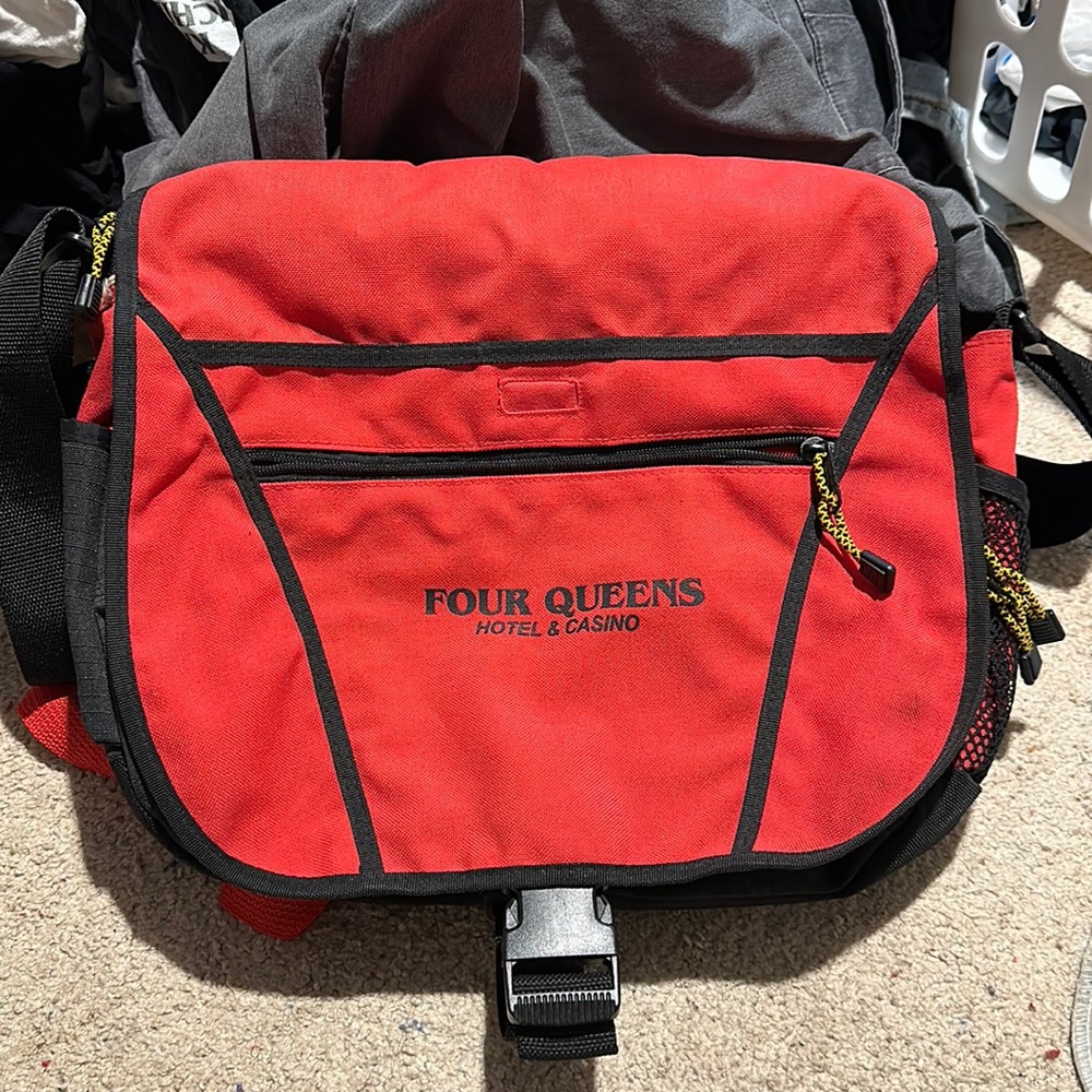 Vintage Four Queens Hotel & Casino messenger bag